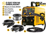 Maquina Inversora De Solda MIG Sem Gas 130A 3 Em 1 TIG Lift Kit Completo — foto 4