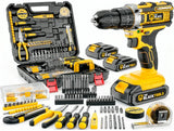 [ÚLTIMAS UNIDADES] Parafusadeira Furadeira de Impacto 21V The Black Tools + Kit Completo 136 Peças com Maleta — foto 1