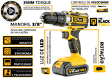 [ÚLTIMAS UNIDADES] Parafusadeira Furadeira de Impacto 21V The Black Tools + Kit Completo 136 Peças com Maleta — foto 8