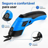 Tesoura Elétrica CortePro Recarregável Multiuso para Tecidos, Papelão e Artesanato — foto 6