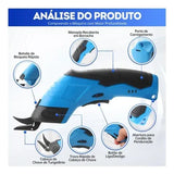 Tesoura Elétrica CortePro Recarregável Multiuso para Tecidos, Papelão e Artesanato — foto 9