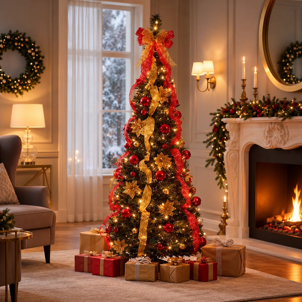 Árvore de Natal Pop-Up Decorada